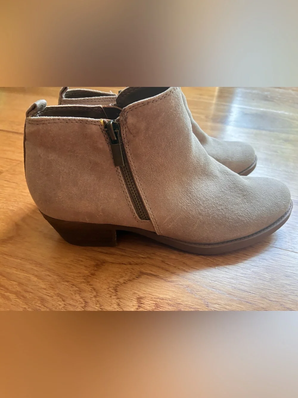 Carlos by Carlos Santana Brie booty women 8 Taupe Suede Ankle Booties